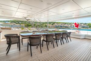 Bridge Deck Aft - Under Cover Dining for 12 Guests