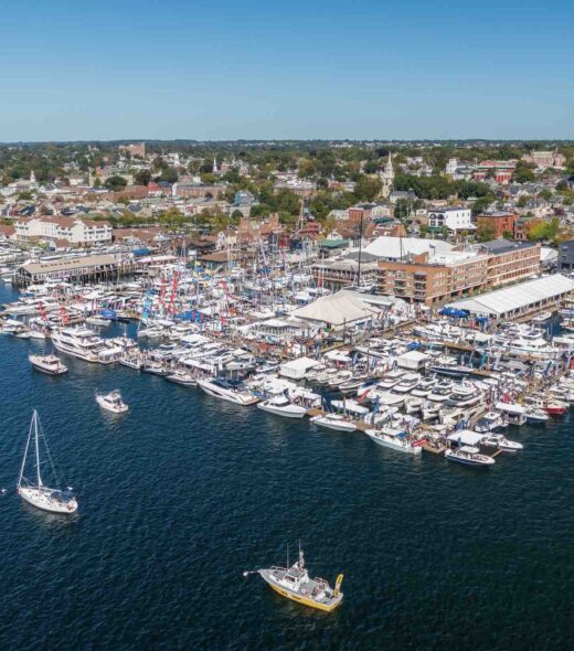 Aerial of the Newport Boat Show.